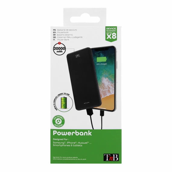 TNB Powerbank 20 000 mAh 10W USB 2