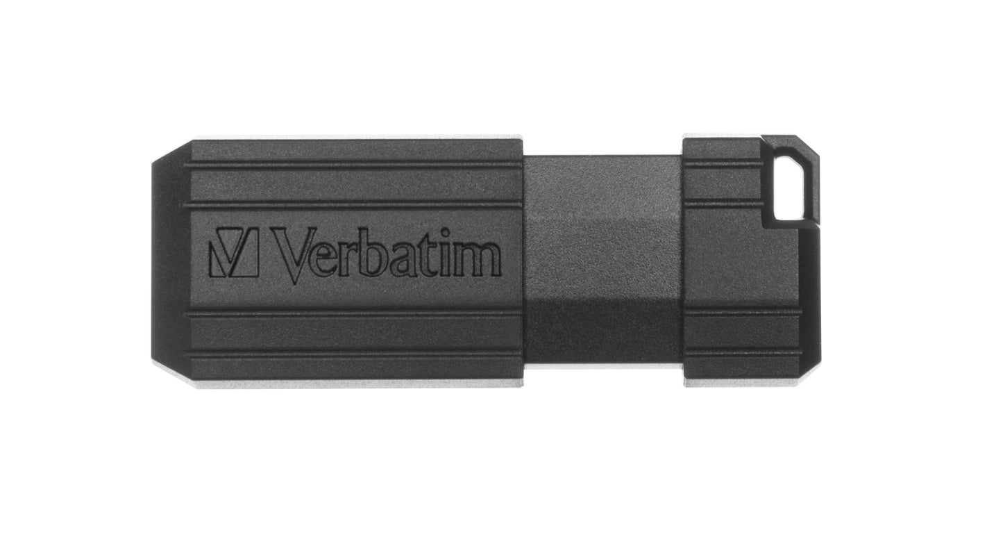 USB 8GB  BLACK PINSTRIPE VERBATIM