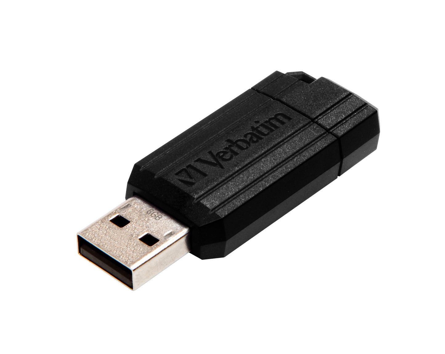 USB 8GB  BLACK PINSTRIPE VERBATIM