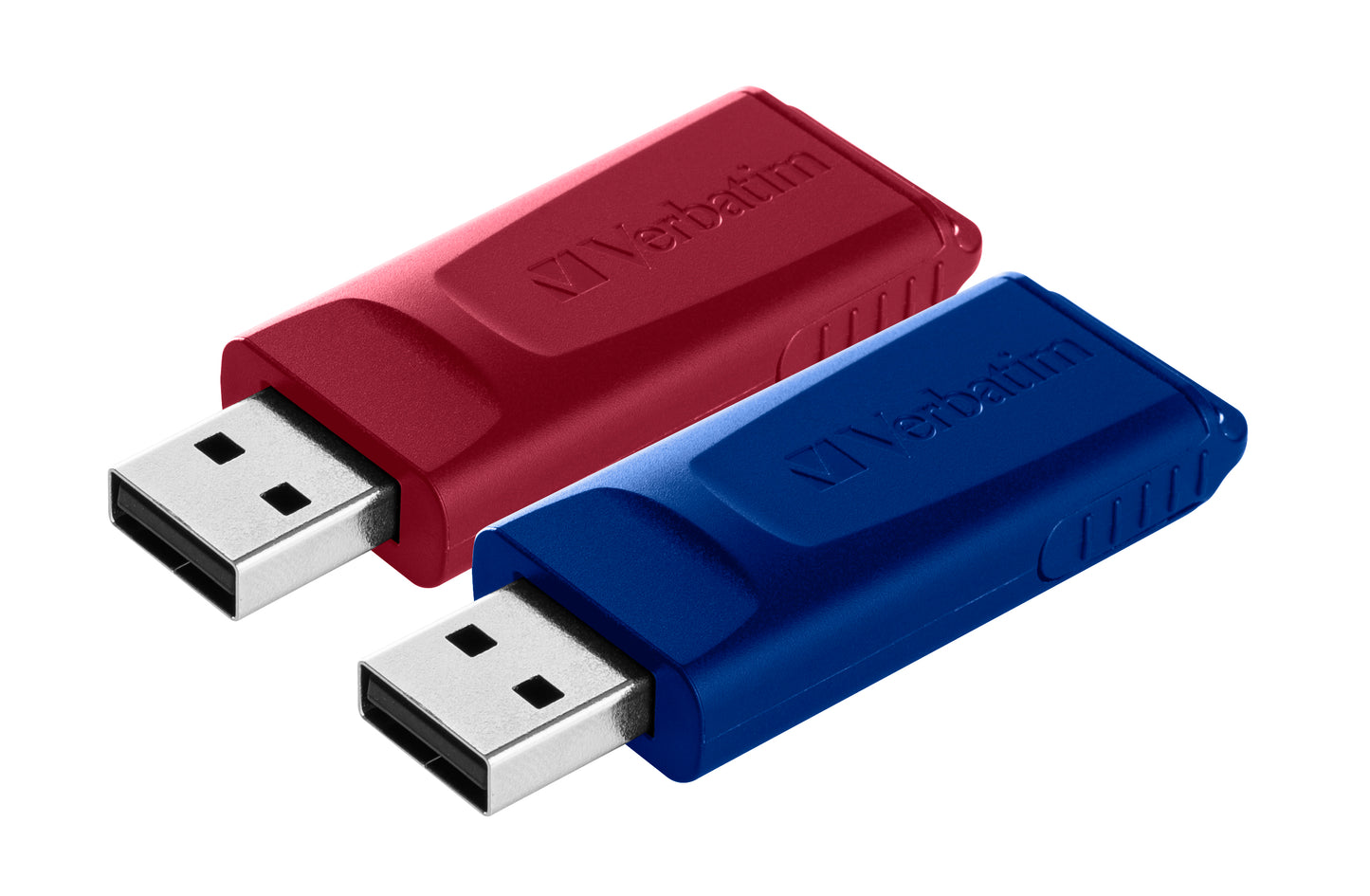 VERBATIM SLIDER USB 2.0 32 GB (ΚΟΚΚΙΝΟ/ΜΠΛΕ)