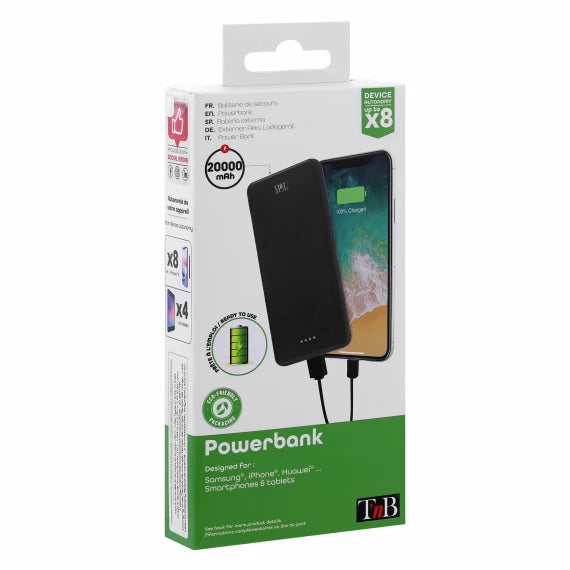 TNB Powerbank 20 000 mAh 10W USB 2