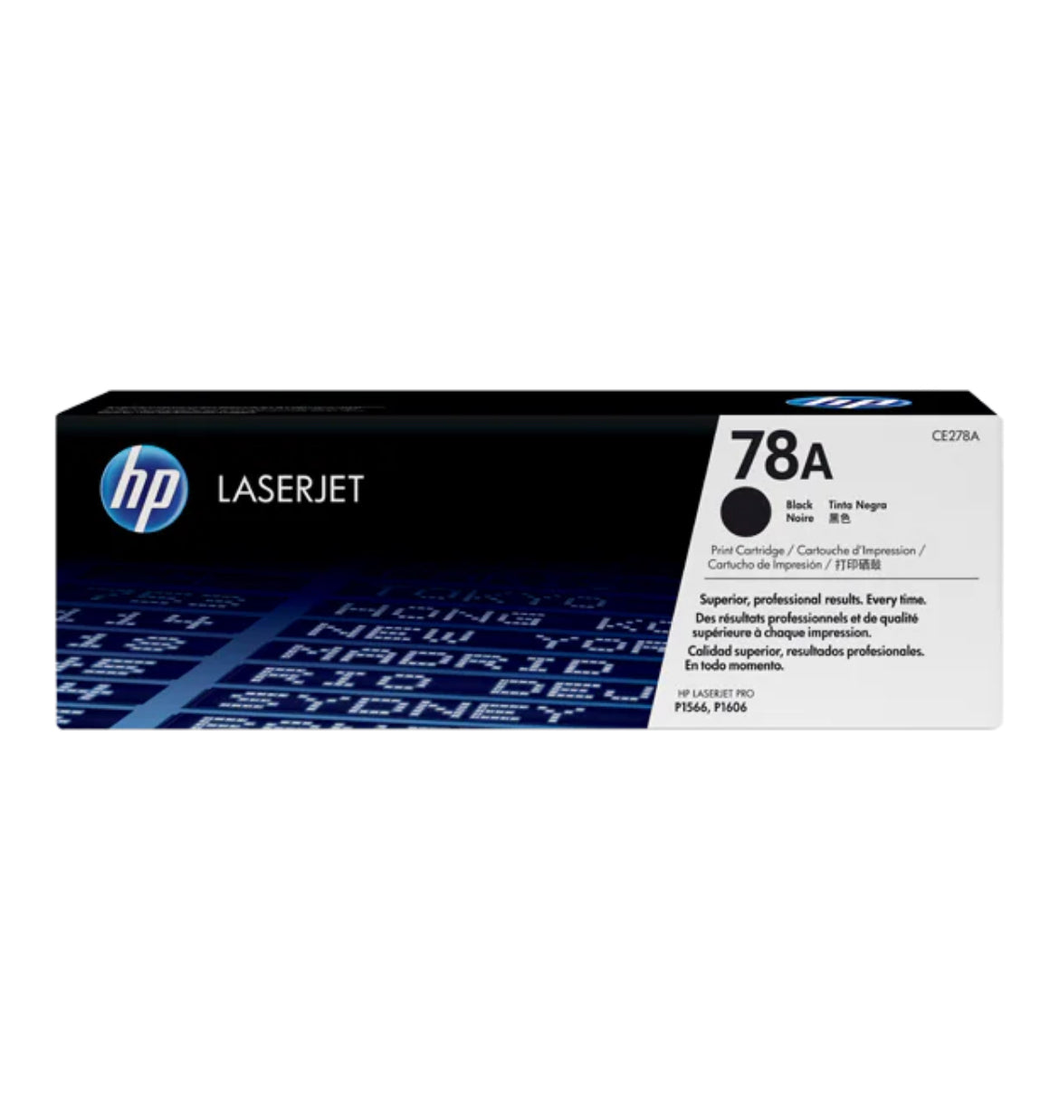 HP 78A Black Original LaserJet Toner Cartridge, CE278A