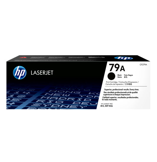 HP 79A Black Original LaserJet Toner Cartridge, CF279A