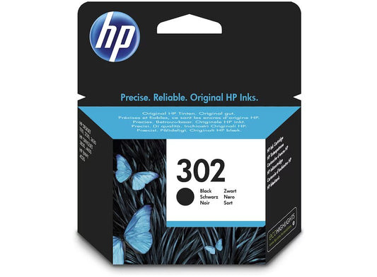 HP Ink Cartridge, F6U66AE , 302, Black