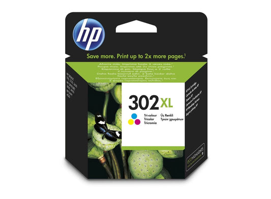 HP Ink Cartridge, F6U67AE, 302XL, Tri-Colour