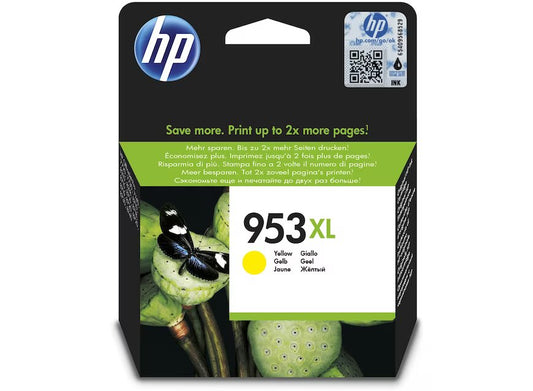 HP Ink Cartridge, F6U18AE, 953XL,  Yellow