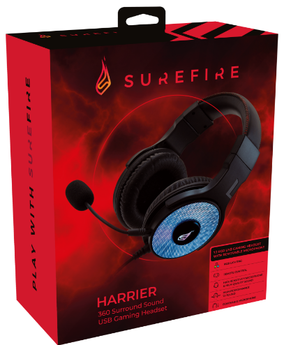 VERBATIM HARRIER 360 SURROUND SOUND USB GAMING HEADSET