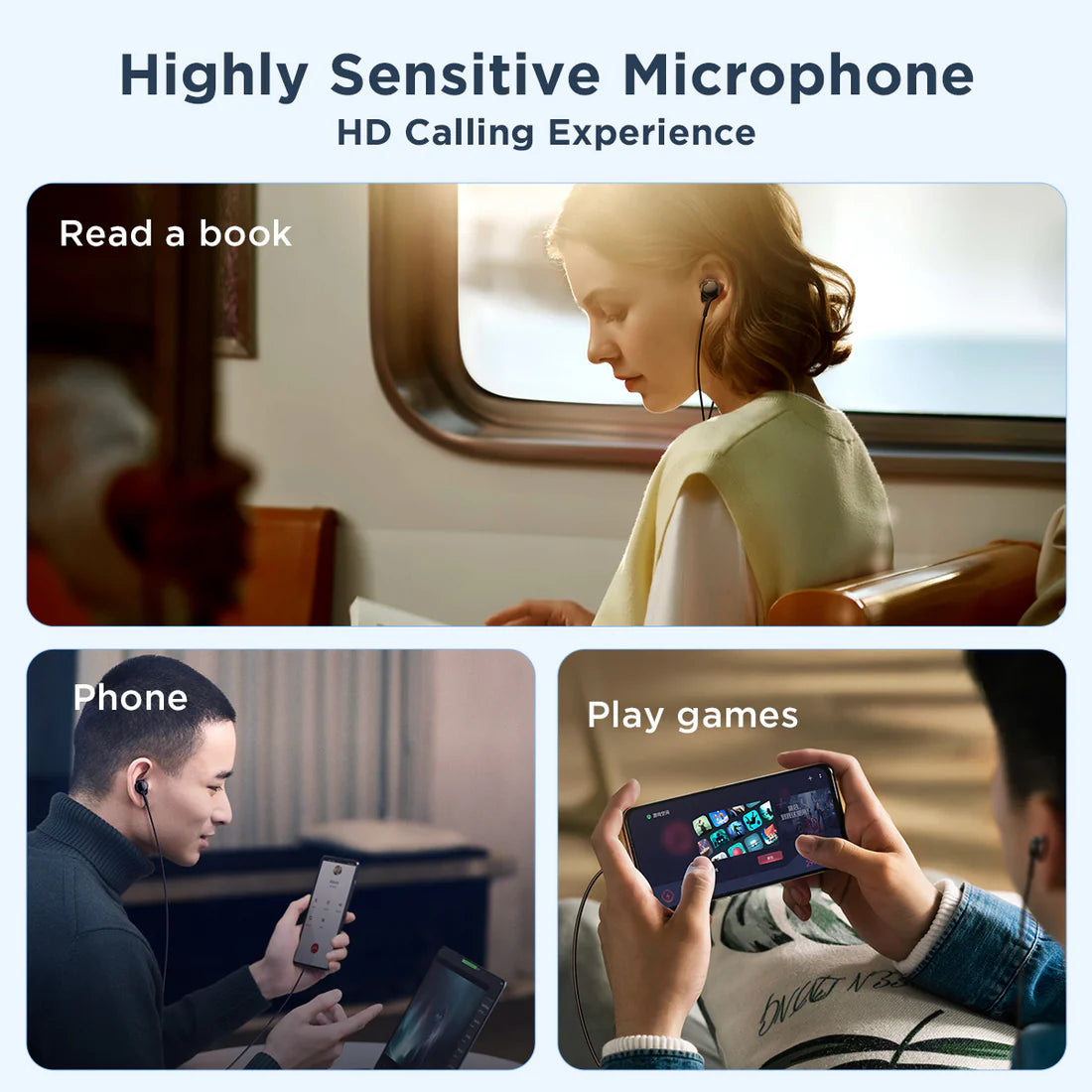 JR-EW02 Wired Series In-Ear Wired Earbuds White