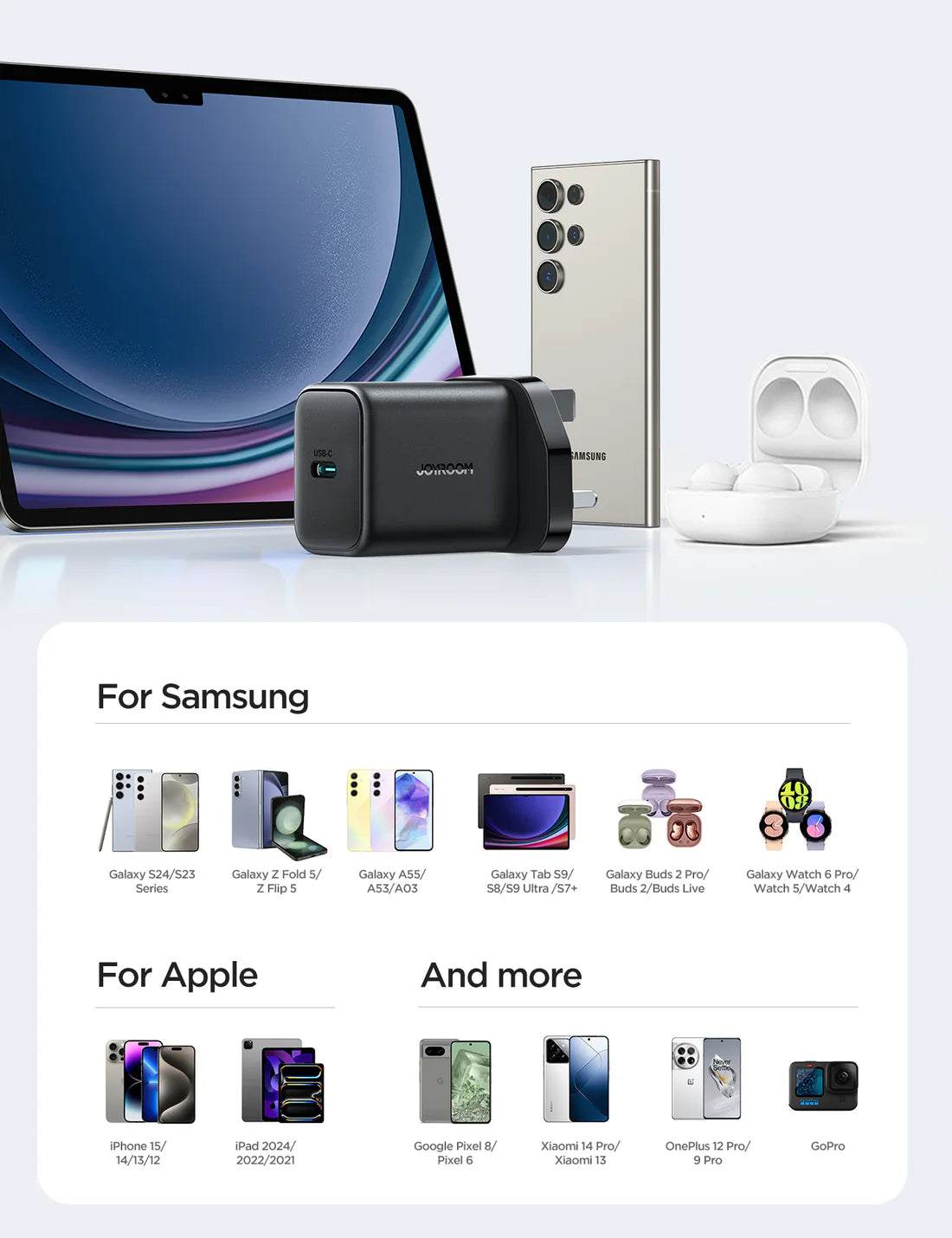 JOYROOM JR-TCF23 25W Charger UK