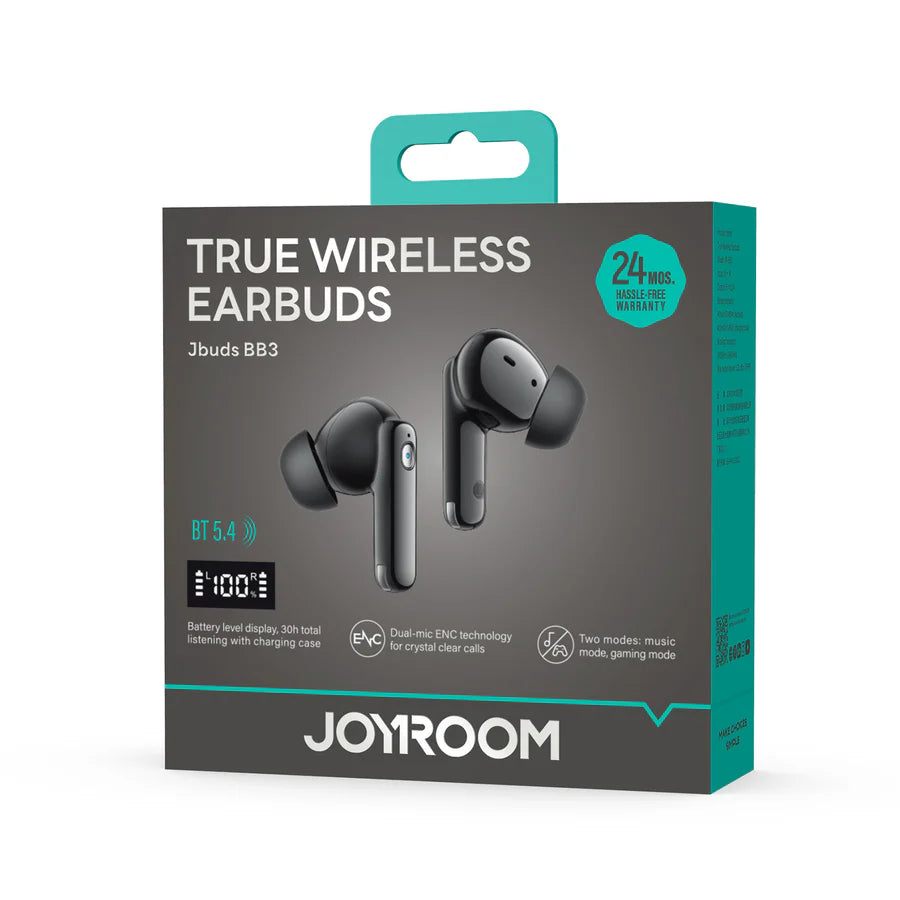 JOYROOM JR-BB3 True Wireless Bluetooth Earphones Black