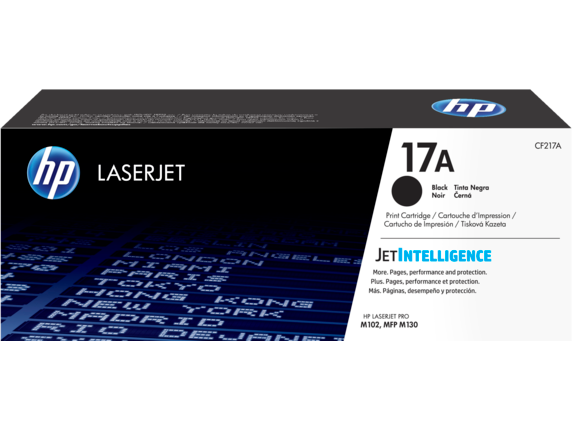 Αυθεντική κασέτα γραφίτη HP 17A μαύρου LaserJet, CF217A
