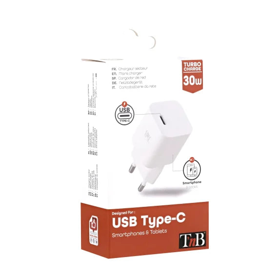 TNB 1 USB-C wall charger Power Delivery 30W