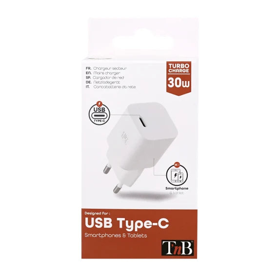 TNB 1 USB-C wall charger Power Delivery 30W
