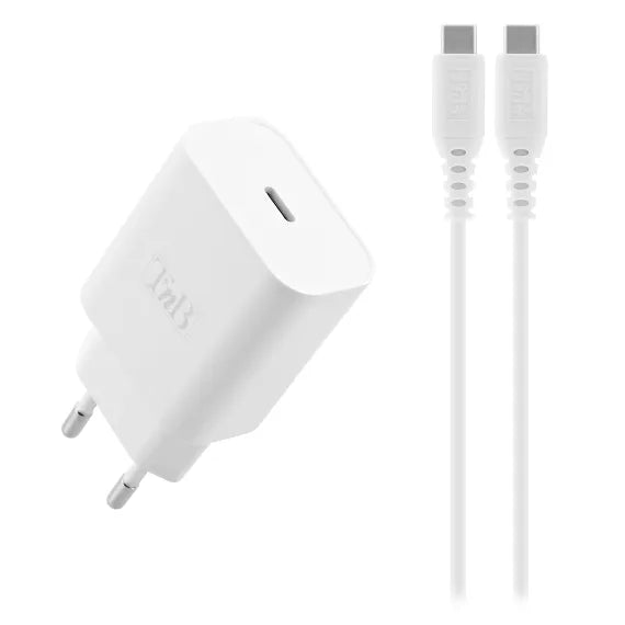TNB 1 USB-C Power Delivery 20W wall charger + USB-C Power Delivery cable