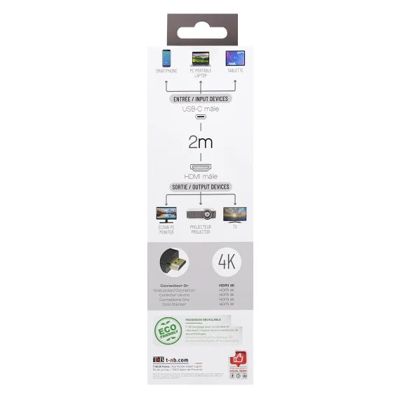 TNB USB-C to HDMI 4K cable