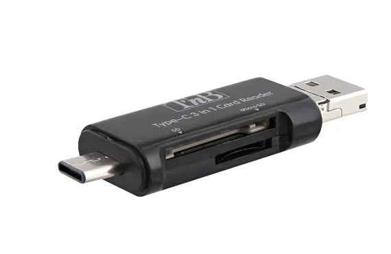 TNB USB TYPE-C 3 IN 1 CARD READER SD & MICRO SD