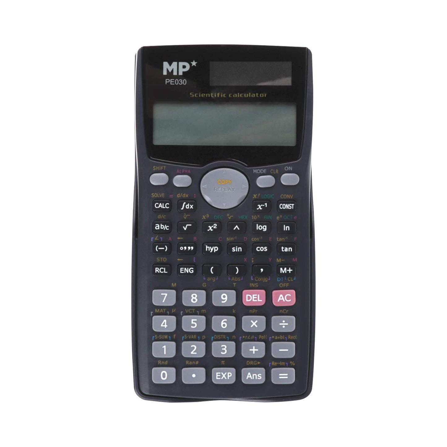 MP - Scientific Calculator with 204 Functions - Black