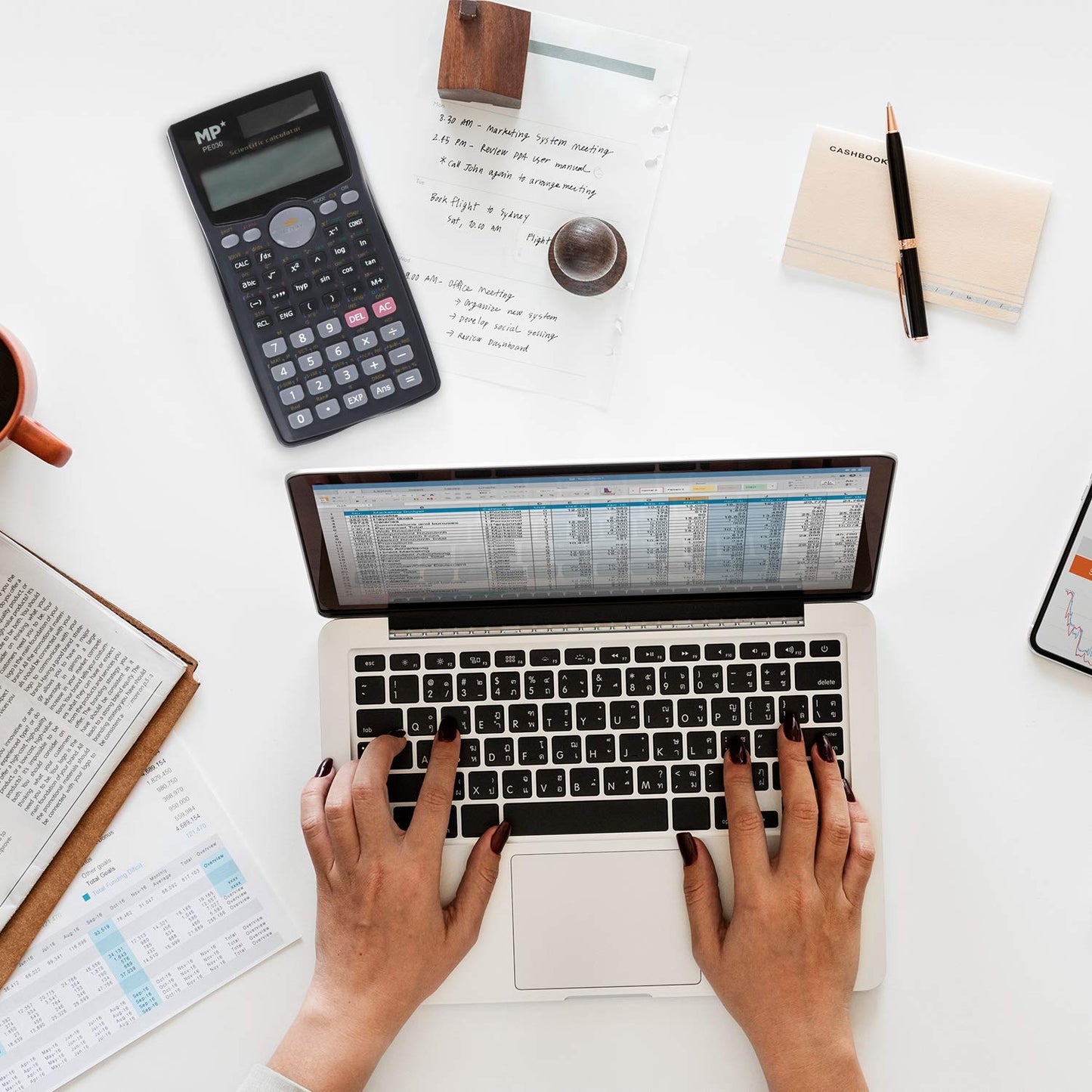 MP - Scientific Calculator with 204 Functions - Black