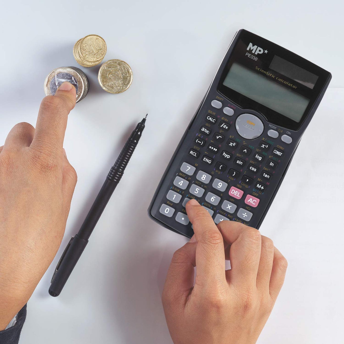 MP - Scientific Calculator with 204 Functions - Black