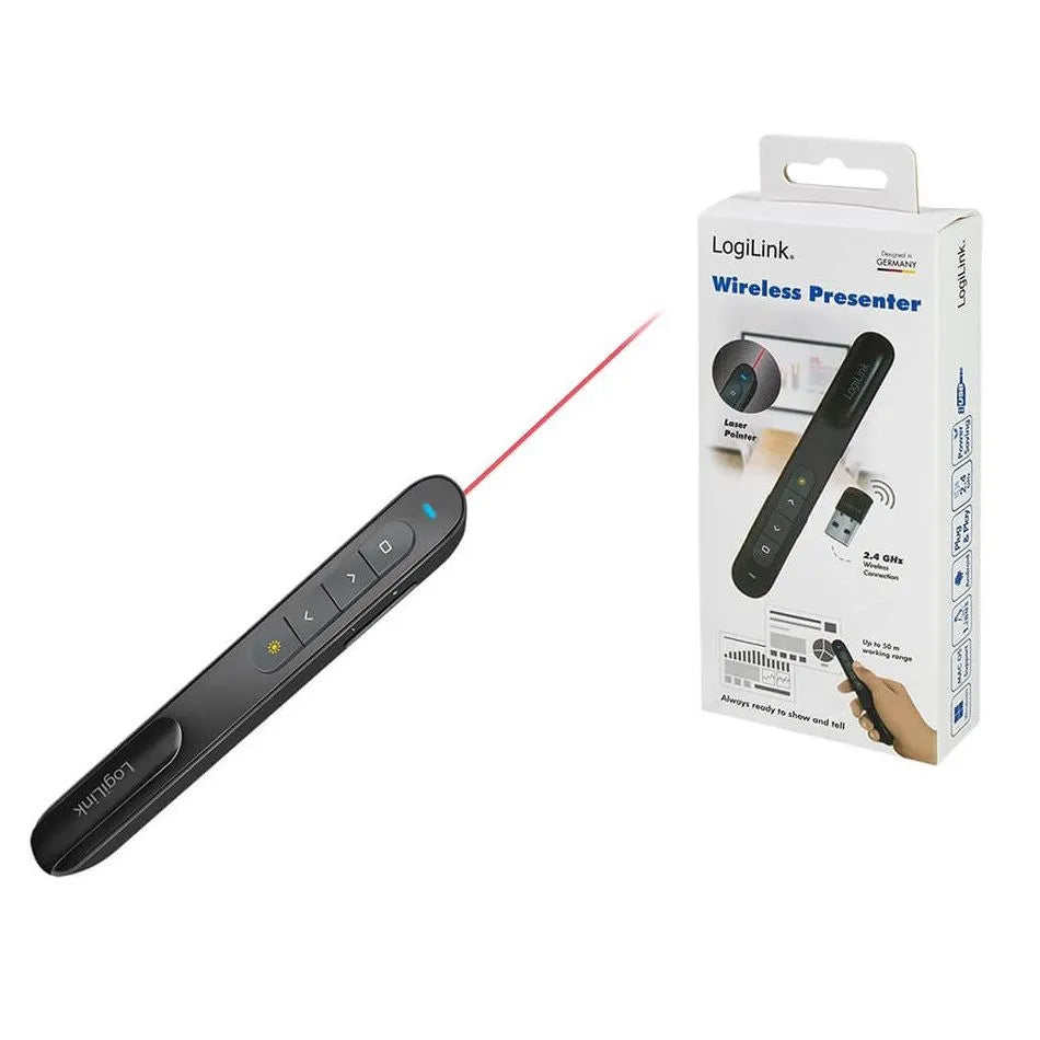 LOGILINK WIRELESS PRESENTER WITH LASER POINTER ID0190
