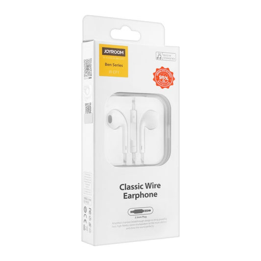 JR-EP1 Classic Wired Earphone-White