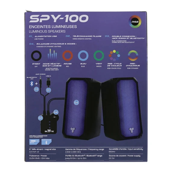 TNB SPY-100 RGB 2.0 Gaming Speakers