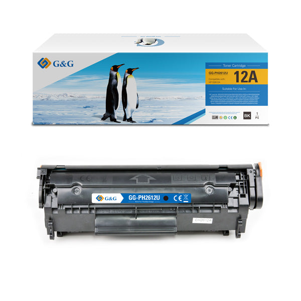 G&G Replacement Toner Cartridges for Hp Q2612A
