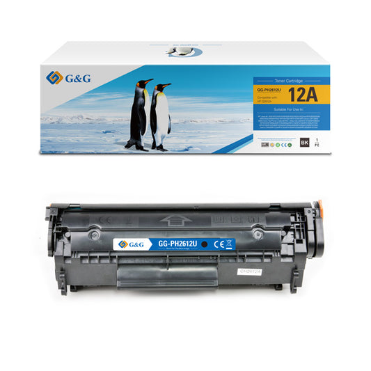 G&G Replacement Toner Cartridges for Hp Q2612A