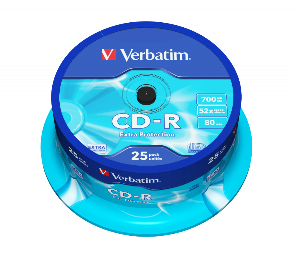 VERBATIM CD-R 52X-SP25-EXTRA PROTECTION