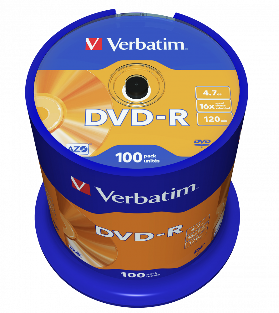 VERBATIM DVD-R SP-100 ΜΑΤ ΑΣΗΜΙ