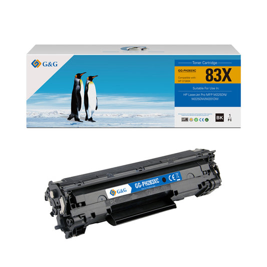 G&G Replacement Toner Cartridges for Hp CF283X