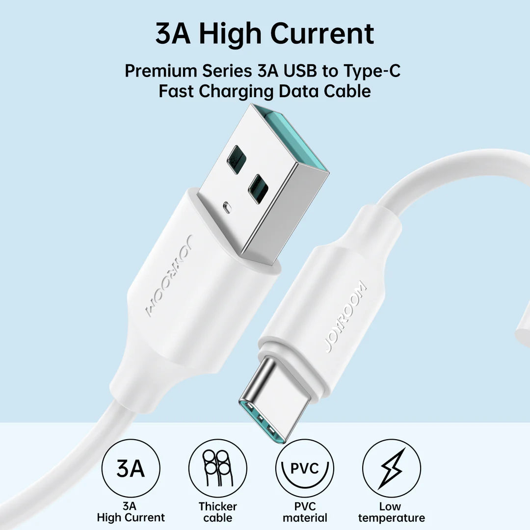 JOYROOM S-UL012A9 2.4A USB-A to Lightning Fast Charging Data Cable 1m-White