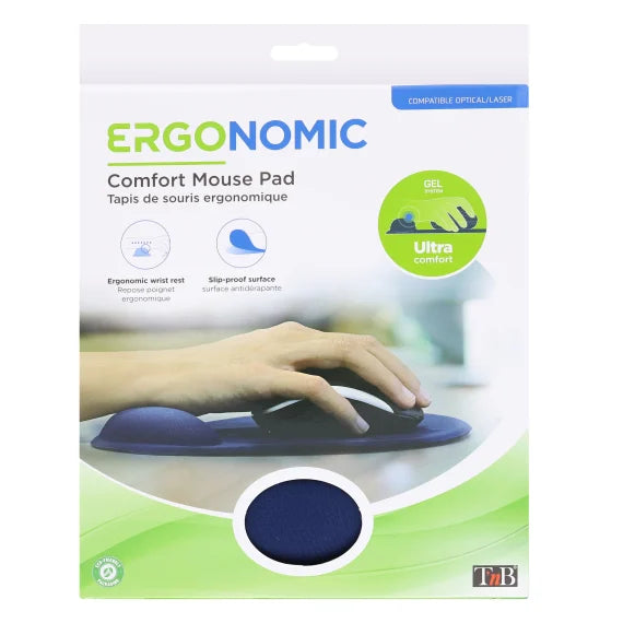 TNB Ergonomic mouse pad with wrist-rest Blue
