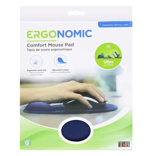 TNB Ergonomic mouse pad with wrist-rest Blue