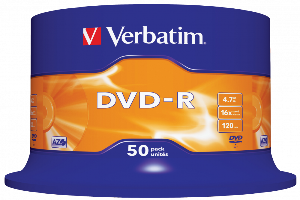 VERBATIM DVD-R SP-50 ΜΑΤ ΑΣΗΜΙ VERBATIM 16X