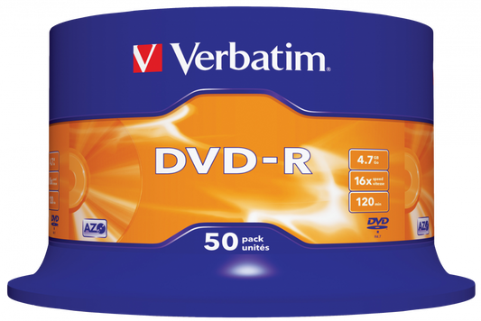 VERBATIM DVD-R SP-50 ΜΑΤ ΑΣΗΜΙ VERBATIM 16X