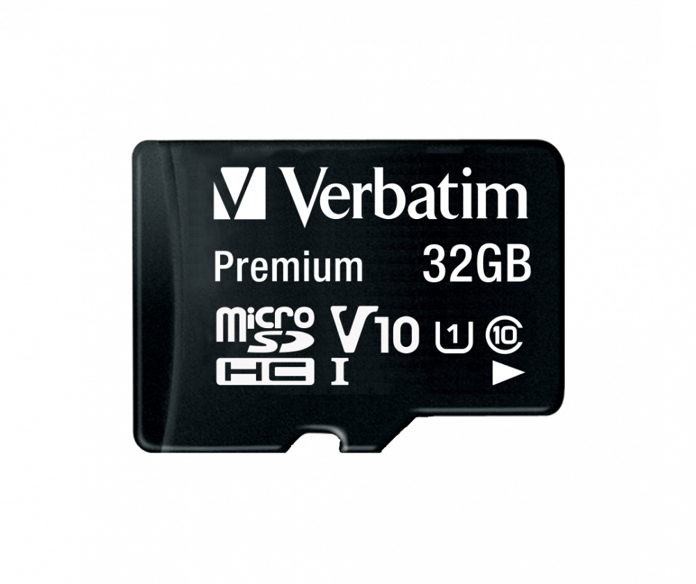 VERBATIM MicroSDHC 32GB CLASS 10 WITH ADAPTOR