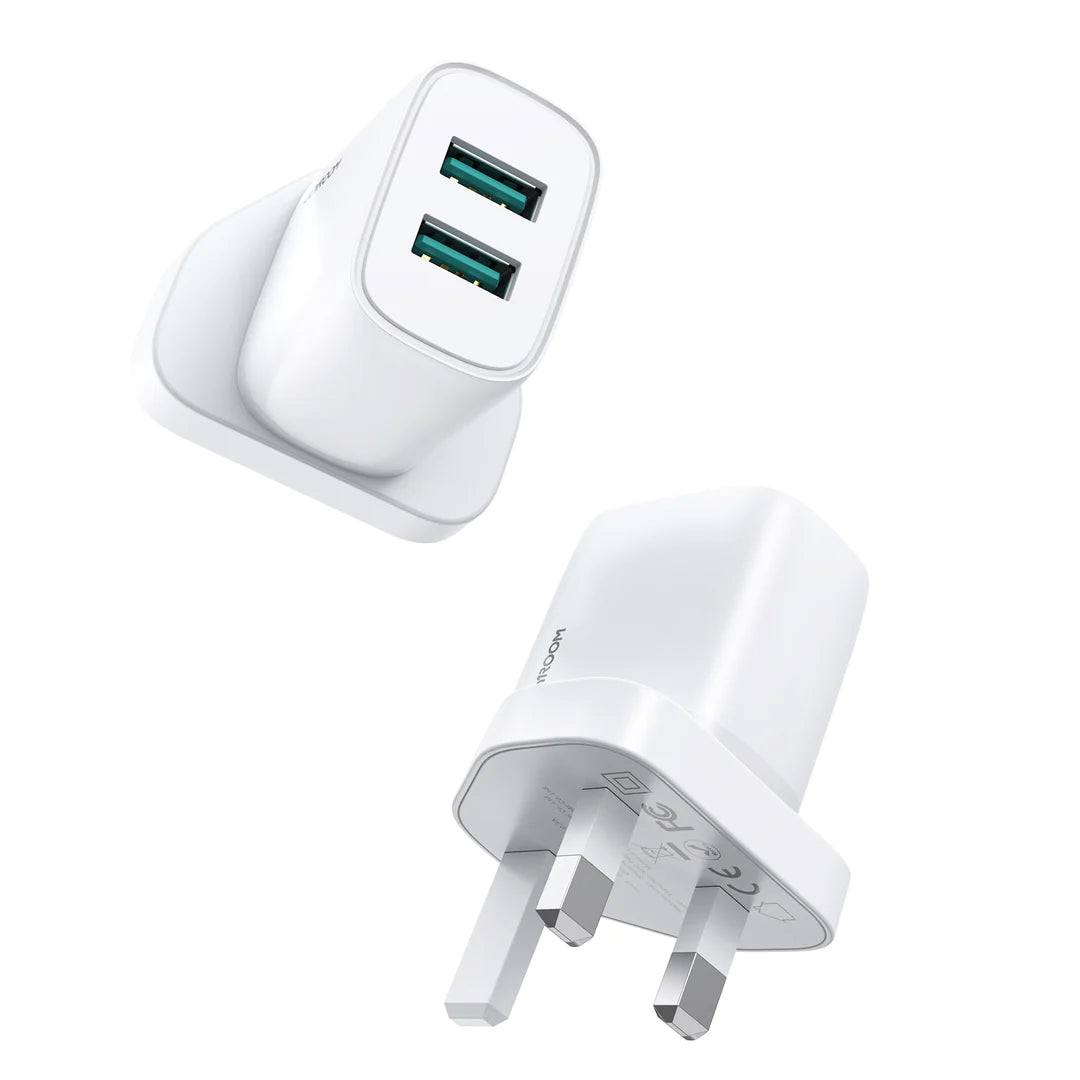L-2A101 2.1A Dual ports mini fast charger White