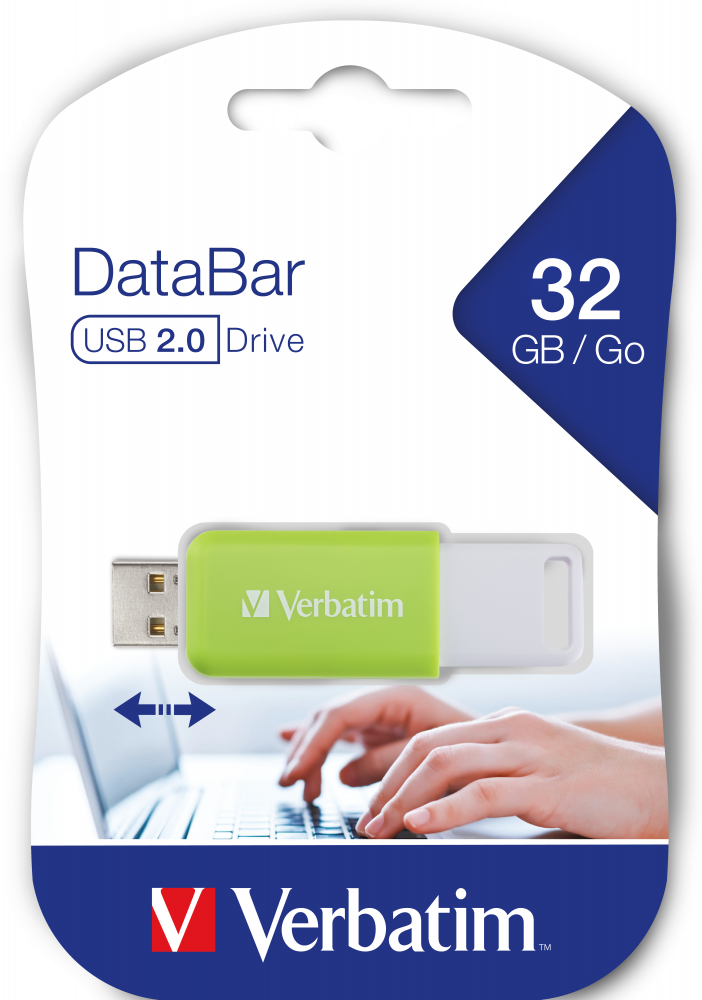 USB 32 GB V DATABAR 2.0 ΠΡΑΣΙΝΟ ΠΛΗΡΩΣ