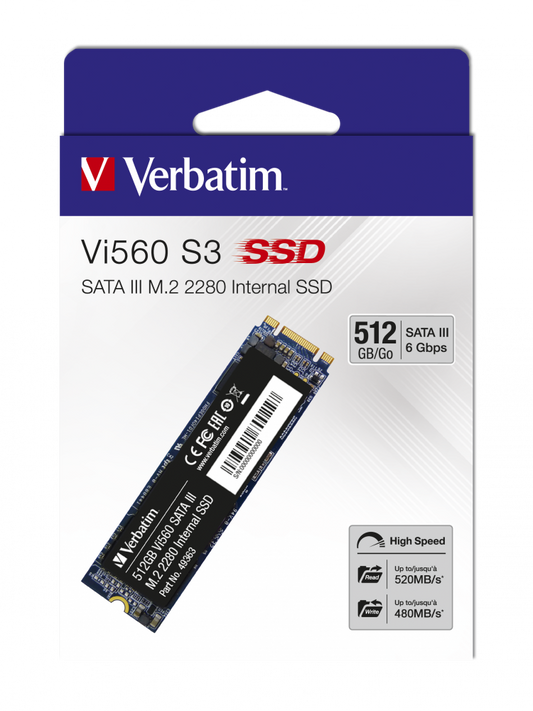 SSD INTERNAL Vi560 S3 512GB M.2  2.5'' SATA III 7mm VERBATIM