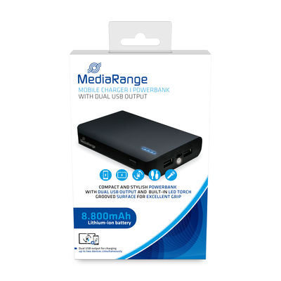 Φορτιστής κινητού MediaRange | Powerbank 8.800 mAh