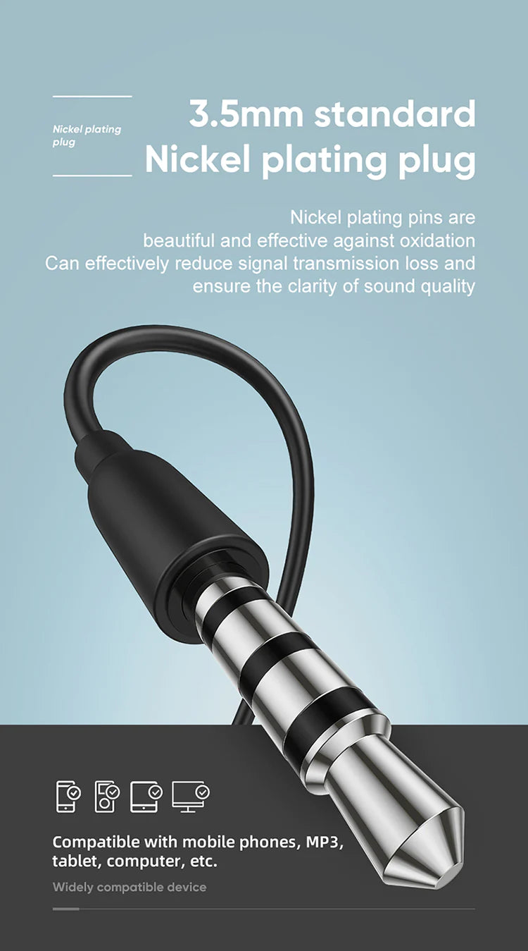 JOYROOM JR-EL114 In-ear Wired Earphone-Black