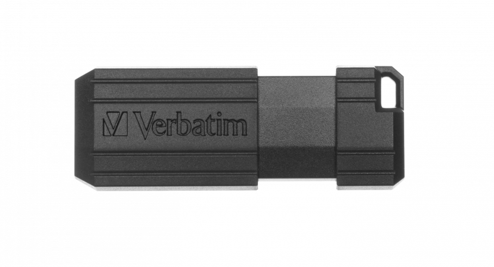 USB 64GB  BLACK PINSTRIPE VERBATIM