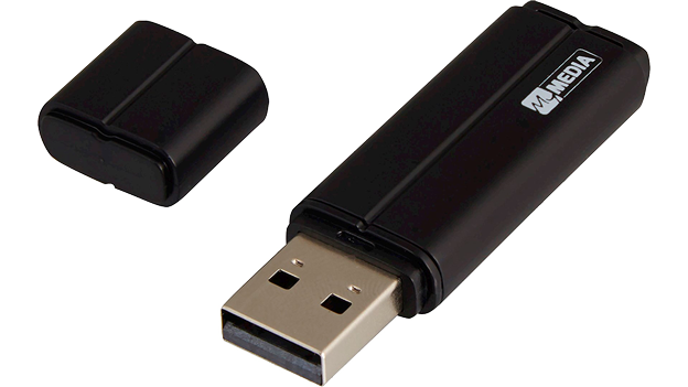 MYMEDIA USB 64GB  BLACK PINSTRIPE