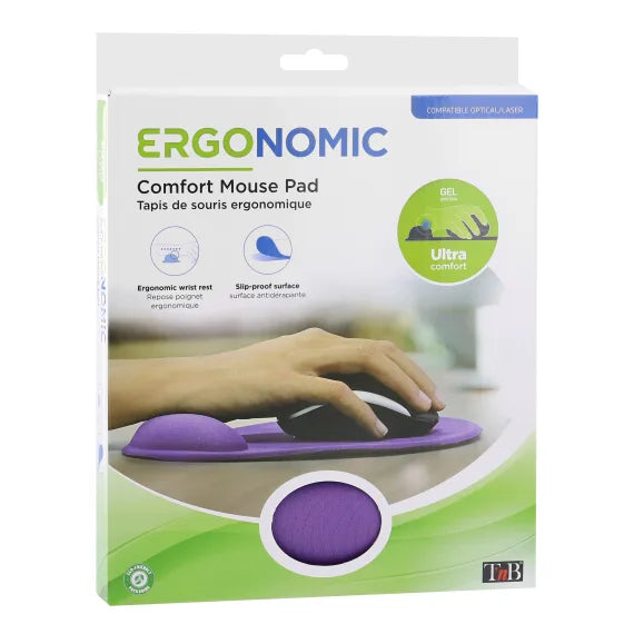 TNB Gel System mouse pad with wrist rest Purple