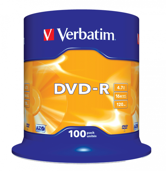 VERBATIM DVD-R SP-100 ΜΑΤ ΑΣΗΜΙ