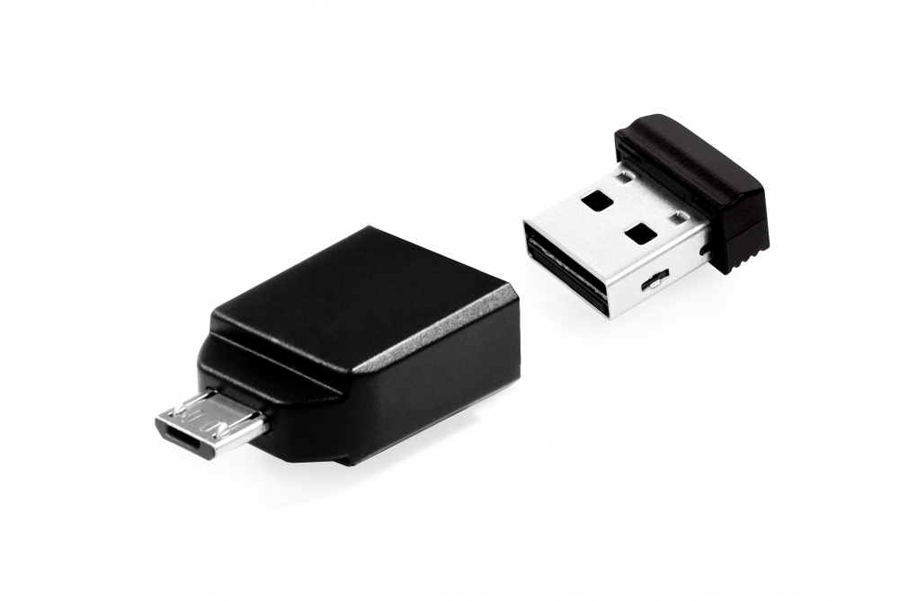 VERBATIM USB 16GB NANO+OTG ADAPTER (ΚΙΝΗΤΟ)