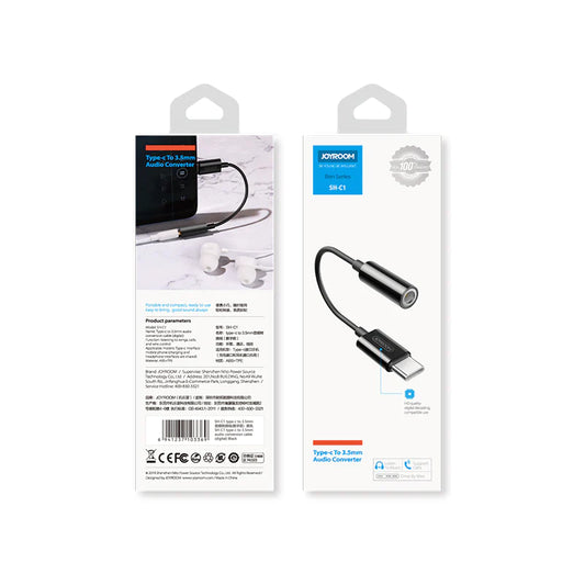 JOYROOM SH-C1 Type-c to 3.5mm audio conversion cable (digital) Black