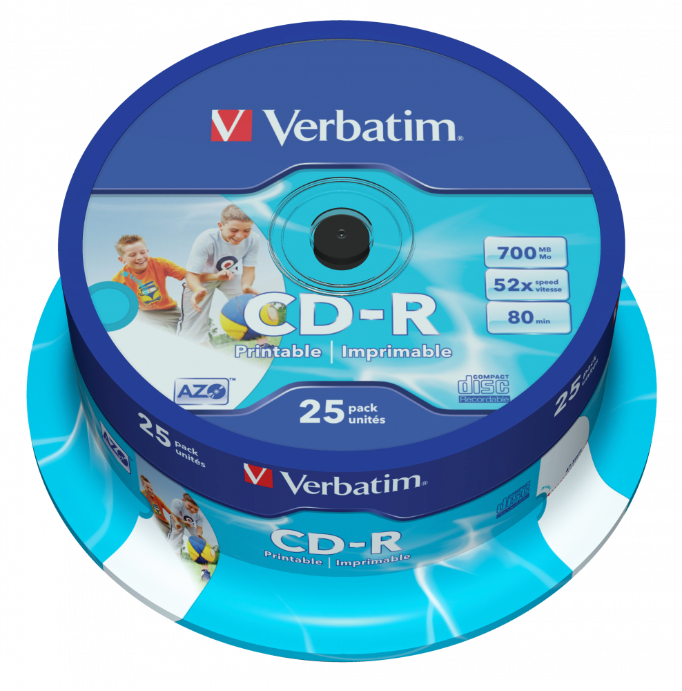 VERBATIM CD-R 52X-SP25-ΕΚΤΥΠΩΣΙΜΟ