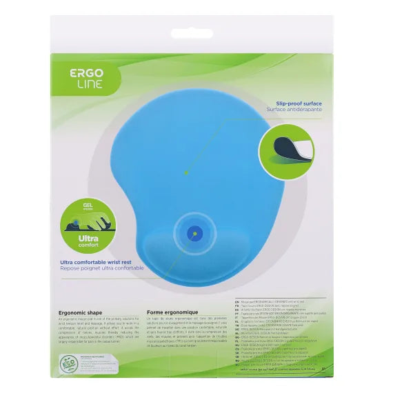 TNB Ergonomic mouse pad with wrist-rest Light Blue